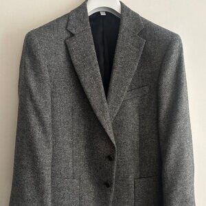 BNWOT Marks & Spencer Grey Abraham Moon Tweed Sport Coat/ Blazer 42